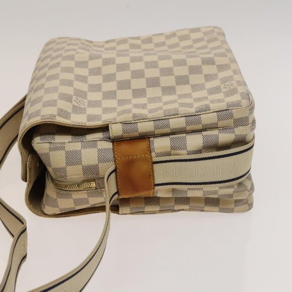 LOUIS VUITTON Damier Azur Naviglio Shoulder Bag N51189 LV Auth 131659 - Picture 4 of 16